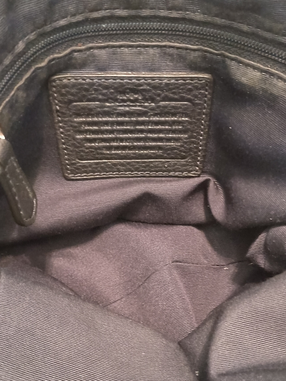 Coach Black Pebbled Leather Tote with Detachable Crossbody Strap - Picture 5 of 7